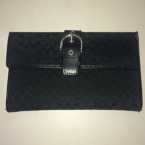 COACH Black Wallet Pre-owned